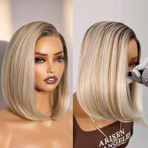 4270 8Elegant Blonde Bob Wig